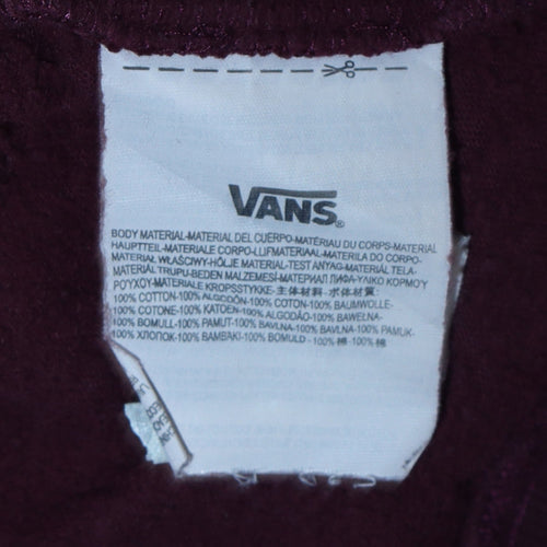 Vans Men's Brown Small Pullover Hoodie with Logo Graphic