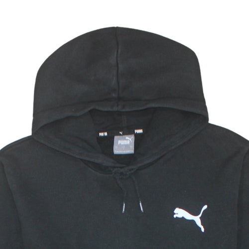 Puma Men's Black Pullover Hoodie Size L Sports Fleece Sweatshirt