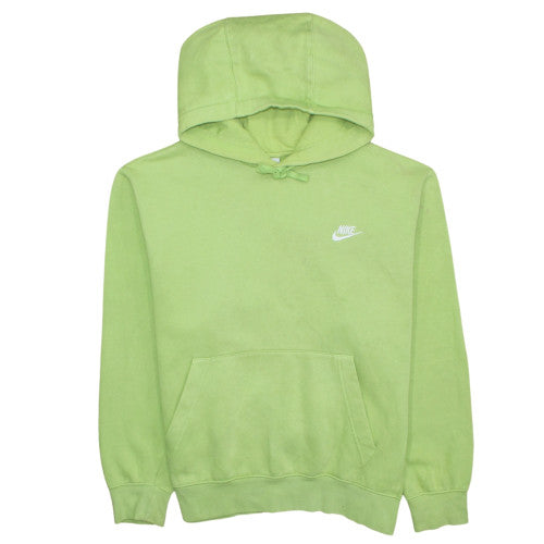 Nike Women’s Green Pullover Hoodie L Cotton Fleece Casual