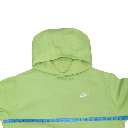 Nike Women’s Green Pullover Hoodie L Cotton Fleece Casual
