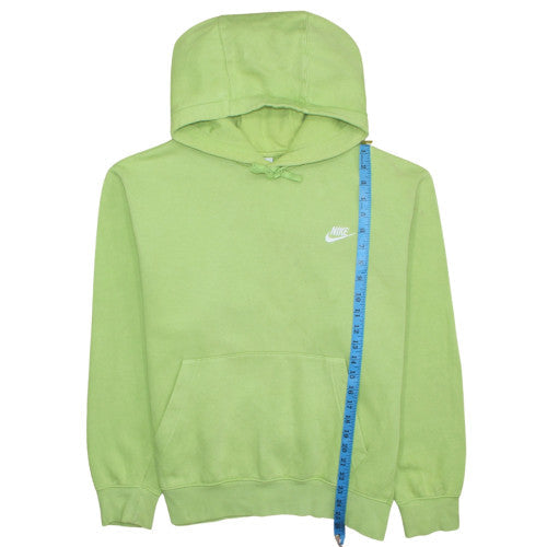 Nike Women’s Green Pullover Hoodie L Cotton Fleece Casual