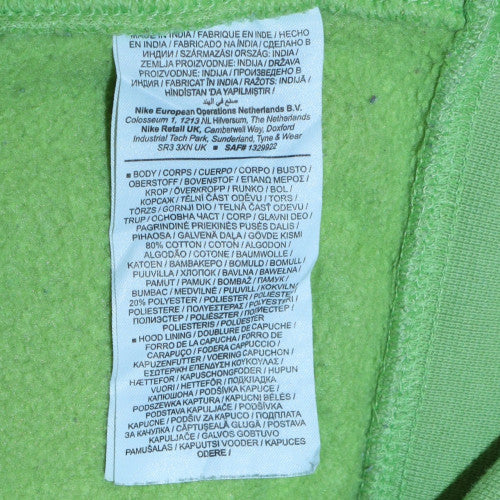 Nike Women’s Green Pullover Hoodie L Cotton Fleece Casual