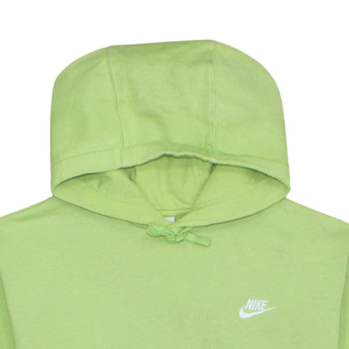 Nike Women’s Green Pullover Hoodie L Cotton Fleece Casual