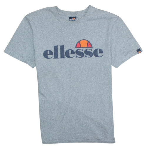 Ellesse Men's Grey Logo Crew Neck Short Sleeve T-Shirt Size L