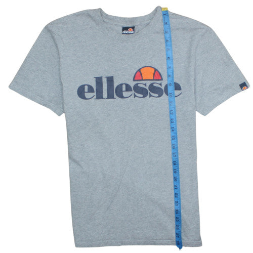 Ellesse Men's Grey Logo Crew Neck Short Sleeve T-Shirt Size L