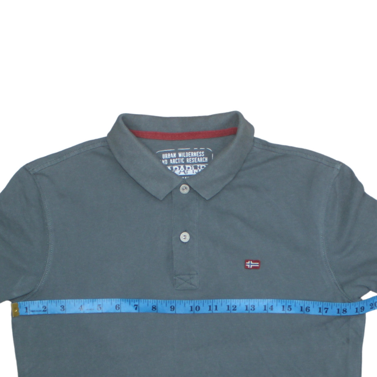 Napapijri Men's Blue Cotton Short Sleeve Polo Shirt M