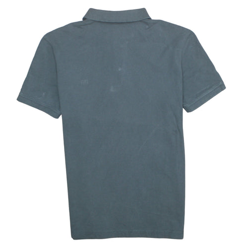Napapijri Men's Blue Cotton Short Sleeve Polo Shirt M