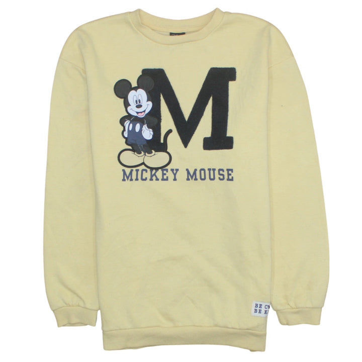 Disney at Primark Girls Yellow Mickey Mouse Pullover Sweatshirt 12-13 Years