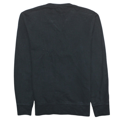 Levi Strauss Men's Black Embroidered Logo Pullover Sweatshirt Size M