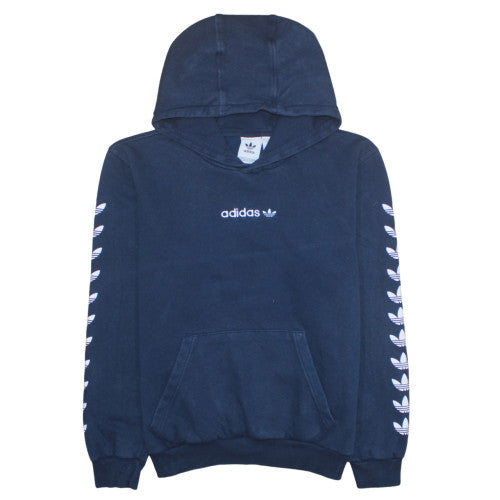 Adidas Men's Blue Pullover Hoodie M Logo Fleece Sportswear