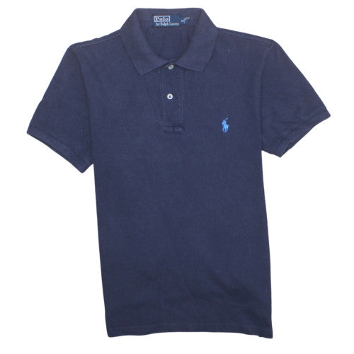 Ralph Lauren Men's Blue Cotton Polo Shirt Size S Regular Fit