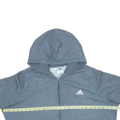 Adidas Womens Grey Full Zip Hoodie 3XL Hooded Casual Sweatshirt