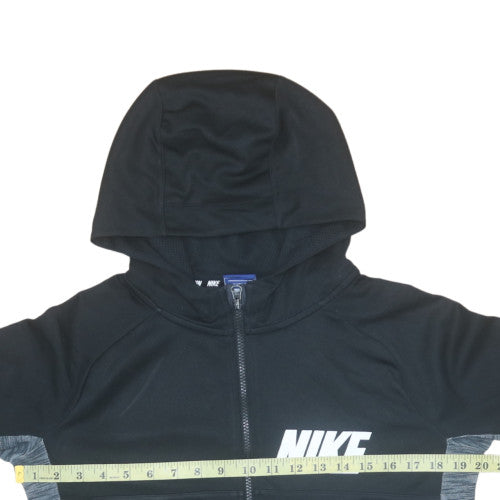 Nike Boys Black Full Zip Hoodie XL 13-15 Years Hooded Sweatshirt