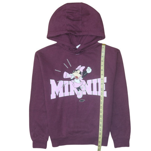 Disney Women’s Purple Minnie Mouse Pullover Hoodie XS