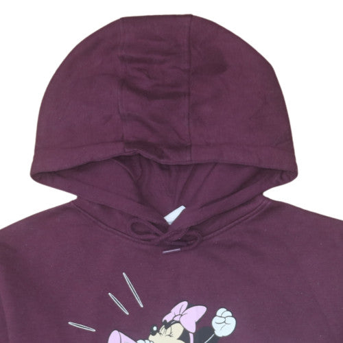 Disney Women’s Purple Minnie Mouse Pullover Hoodie XS