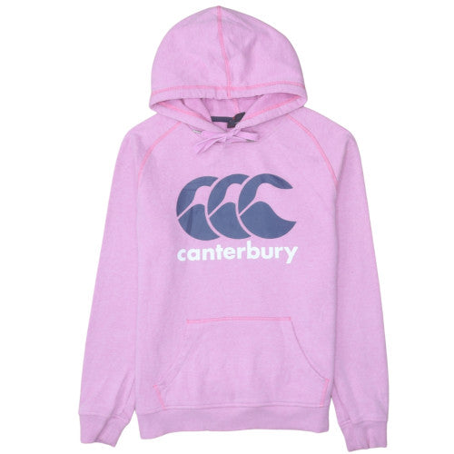Canterbury Womens Pink Hoodie Size 14 Pullover Logo Sweatshirt
