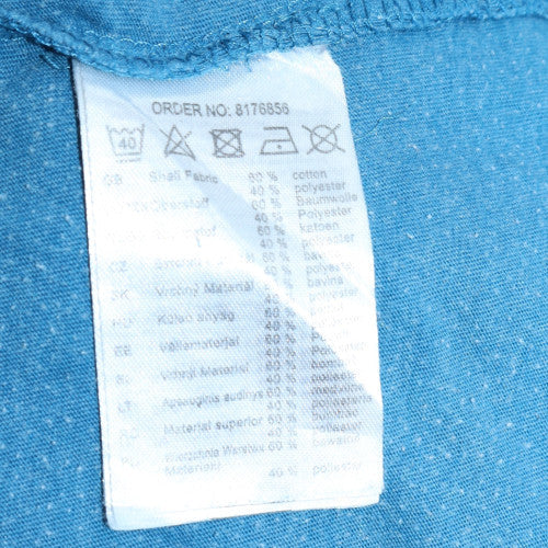 Jean Pascale Men’s Blue Graphic Eagle Crew Neck T-Shirt Size L