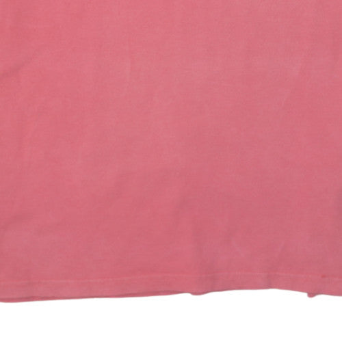 Napapijri Mens Pink Short Sleeve Slim Fit Polo Shirt Size L