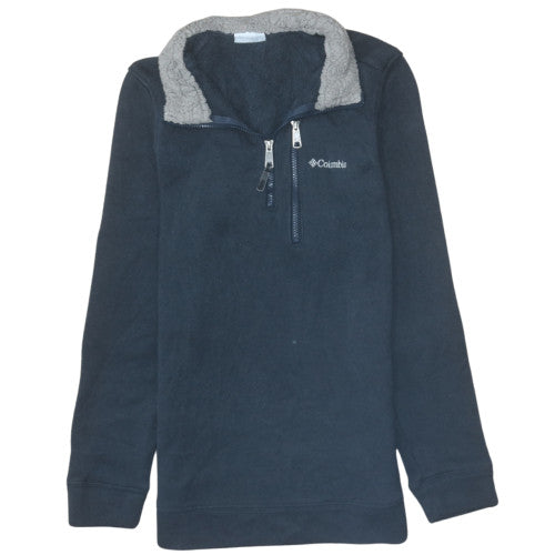 Columbia Men's Blue Fleece 1/4 Zip Pullover Sweatshirt Size M
