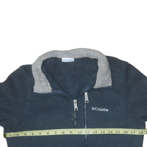 Columbia Men's Blue Fleece 1/4 Zip Pullover Sweatshirt Size M