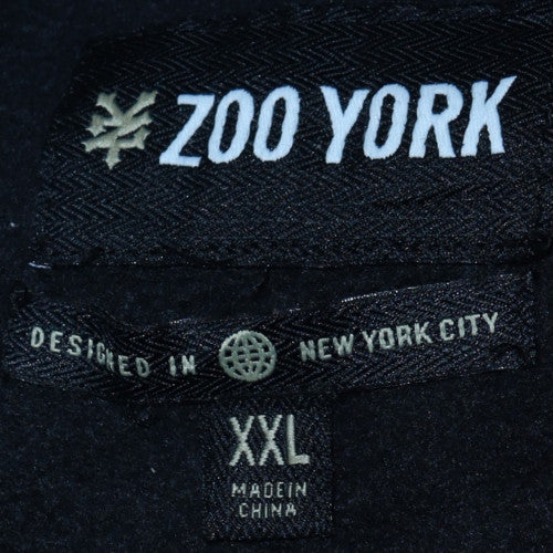 Zoo York Mens Black Graphic Print Pullover Sweatshirt XXL