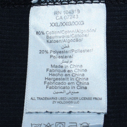 Zoo York Mens Black Graphic Print Pullover Sweatshirt XXL