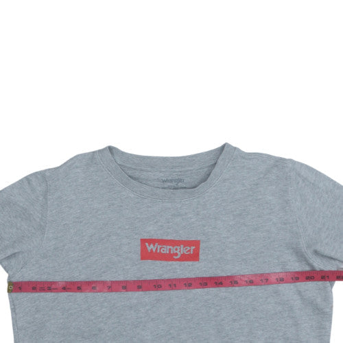 Wrangler Men's Grey Logo Crew Neck Sweatshirt Size M