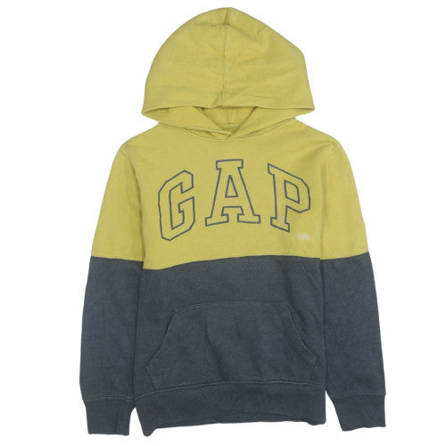 GAP Kids Boys Yellow & Grey Pullover Hoodie XXL Cotton Blend Sweatshirt