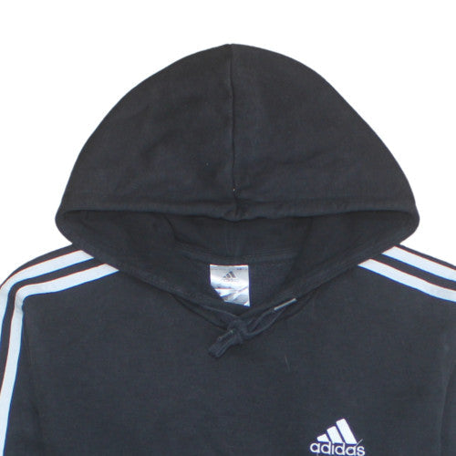 Adidas Men's Black Pullover Hoodie M Sports Fleece Sweatshirt