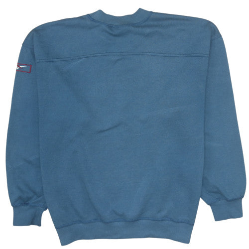 Reebok Mens Blue XL Pullover Sweatshirt Vintage 90s Sportswear