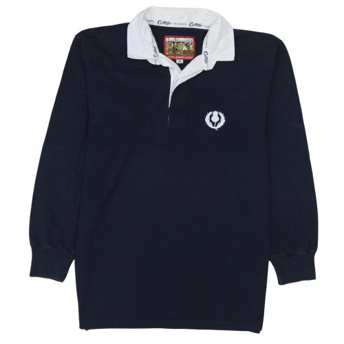 Cotton Traders Men's Blue Rugby Style Pullover Sweatshirt M