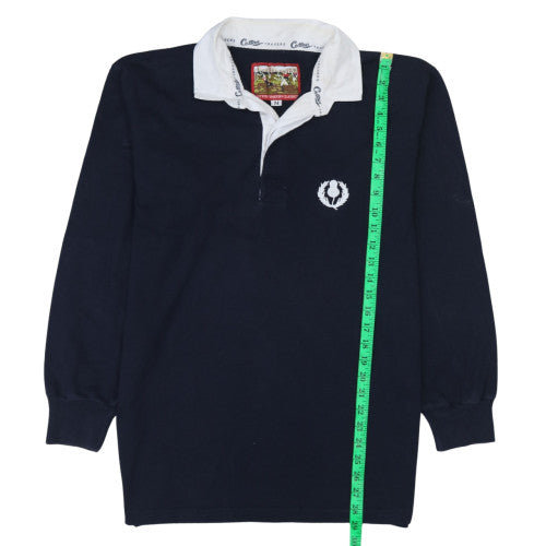 Cotton Traders Men's Blue Rugby Style Pullover Sweatshirt M