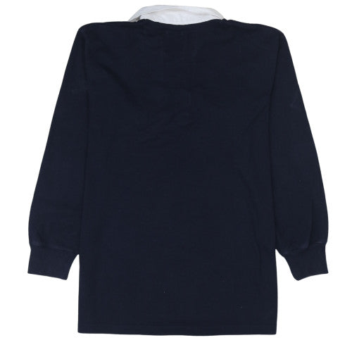 Cotton Traders Men's Blue Rugby Style Pullover Sweatshirt M