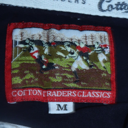 Cotton Traders Men's Blue Rugby Style Pullover Sweatshirt M