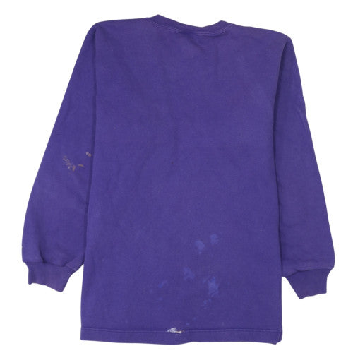 Champion Men's Purple Pullover Sweatshirt Fleece Medium Crew Neck