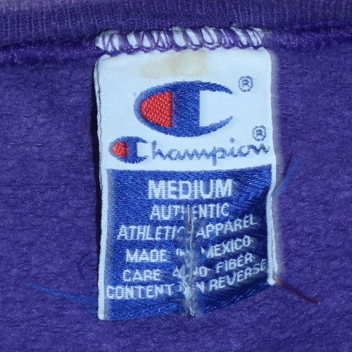 Champion Men's Purple Pullover Sweatshirt Fleece Medium Crew Neck