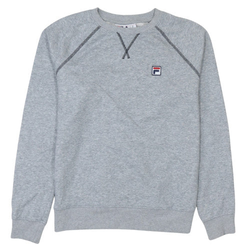 Fila Men's Grey Crew Neck Pullover Sweatshirt Size M