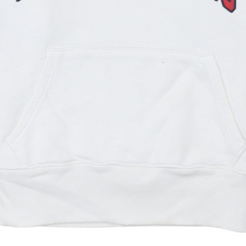 Tommy Jeans Men's White Pullover Hoodie Small Logo Retro Style