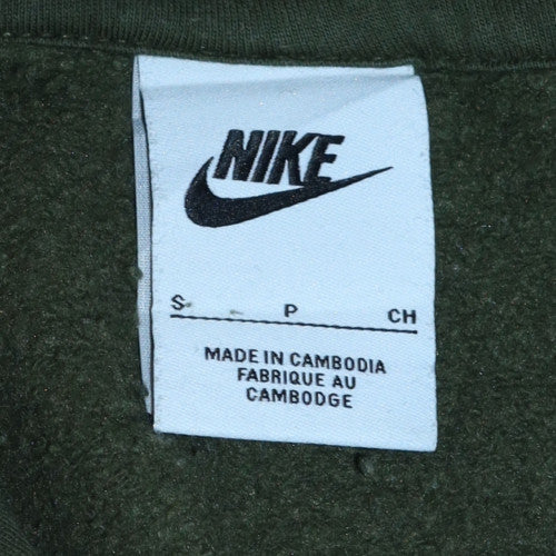 Nike Men's Green Pullover Hoodie S Sports Fleece Sweatshirt