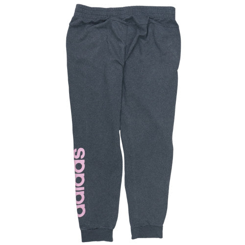 Adidas Womens Black Joggers Size L 16-18 Elastic Waist Sweatpants