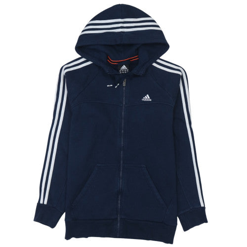 adidas Men's Blue Full Zip Hoodie Size S Sports Fleece
