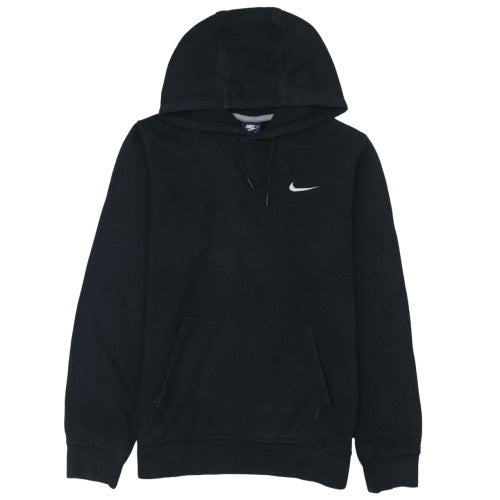 Nike Men's Black Pullover Hoodie Size S Fleece Logo Sweatshirt