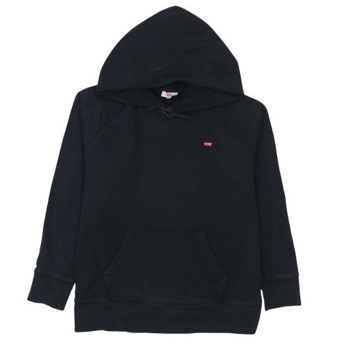 Levi's Men's Black Pullover Hoodie M Regular Fit Logo Sweatshirt