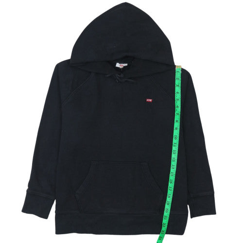 Levi's Men's Black Pullover Hoodie M Regular Fit Logo Sweatshirt