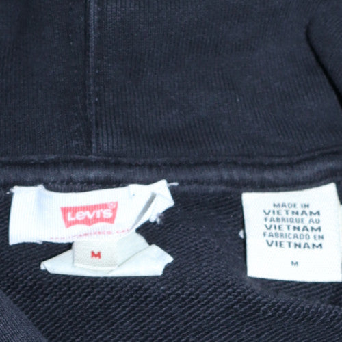 Levi's Men's Black Pullover Hoodie M Regular Fit Logo Sweatshirt