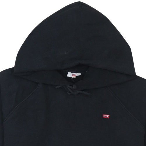 Levi's Men's Black Pullover Hoodie M Regular Fit Logo Sweatshirt
