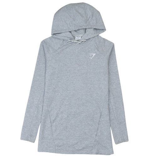 Gymshark Men's Grey XS Pullover Hoodie Slim Fit Lightweight