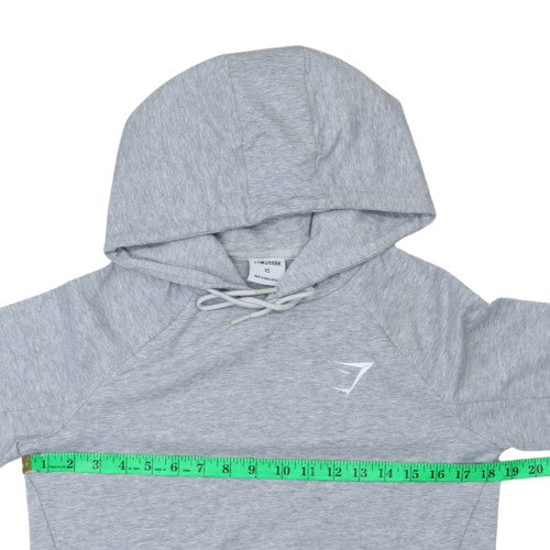 Gymshark Men's Grey XS Pullover Hoodie Slim Fit Lightweight