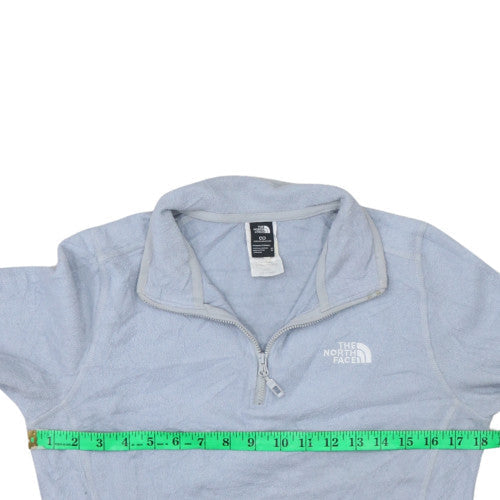 The North Face Womens Light Blue Fleece Pullover Sweatshirt M