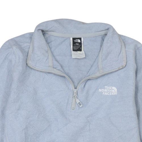 The North Face Womens Light Blue Fleece Pullover Sweatshirt M